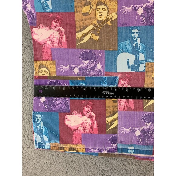 Cherokee Elvis Presley Womens Size Medium Scrub Top Long Sleeve Multicolor - Picture 15 of 16